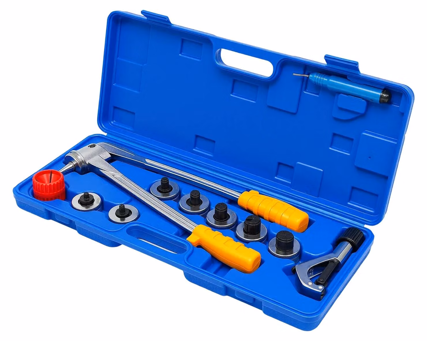 Kit per la formatura e l'espansione di tubi HVAC - CT-312 - 7 teste espandenti da 10 a 28 mm - strumento manuale per l'espansione - con tagliatubi e sbavatore - per tubi in rame/alluminio/acciaio