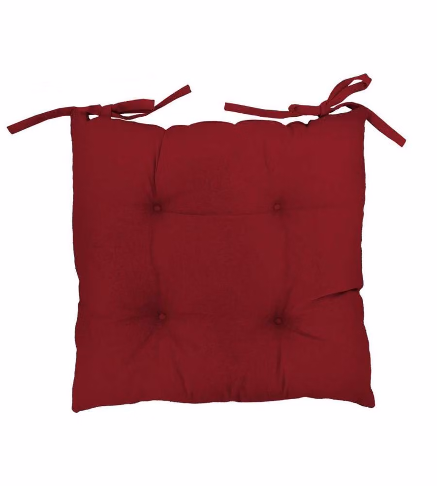Cuscino Coprisedia Bordeaux in Cotone 40x40 cm