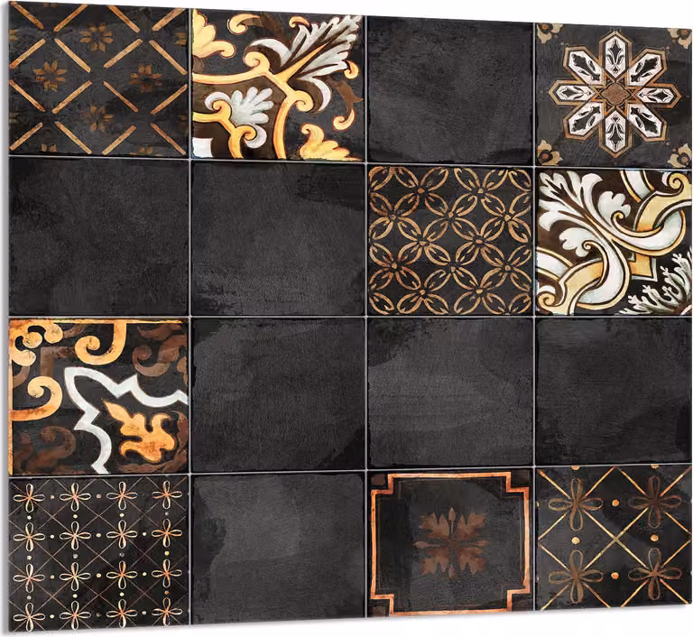 PIATTO IN VETRO PER CUCINA 65x60 Mosaico
