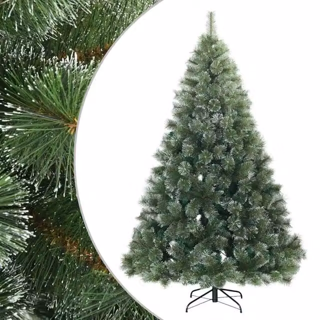 Albero di Natale | Decorazioni natalizie Artificiale Snodato Foderato di Neve Verde