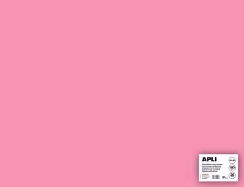 Carta colorata Apli A2+ 170 g - rosa - 25 pz