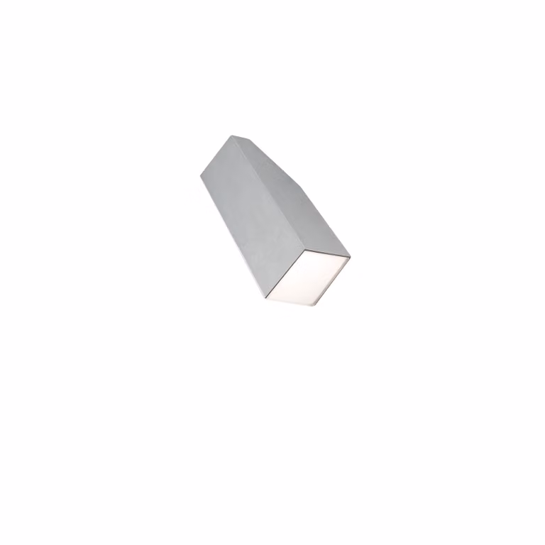 Applique Konstsmide Imola High Power LED in alluminio laccato grigio e vetro acrilico opale