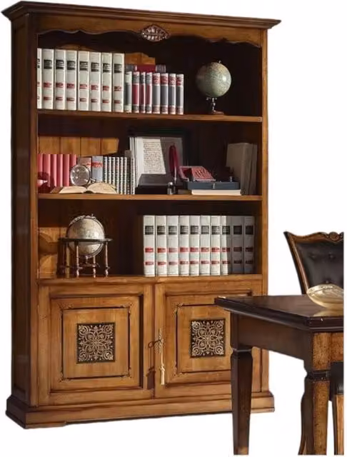 Libreria classica con 2 porte in legno Mobili 2G L/P/H: 139 x 42 x 205 cm – 3