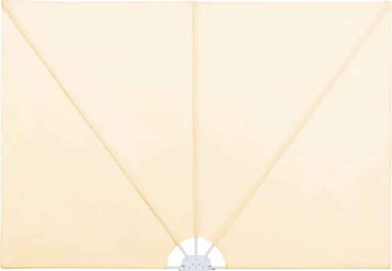Mensola laterale pieghevole per patio crema 300×150 cm