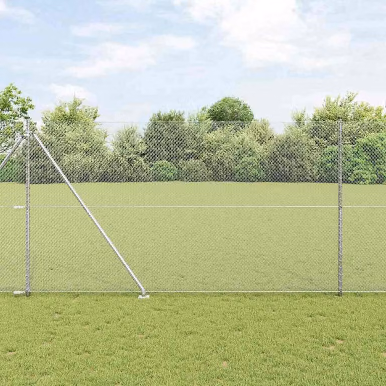 Maison Exclusive - Palo della recinzione Argento 50 x 1,5 m (rete da 13 mm)