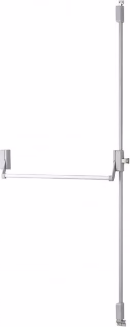 Serratura antipanico THIRARD reversibile con 2/3 punti di chiusura superiore e inferiore, colore grigio, per porta con larghezza massima 115 cm