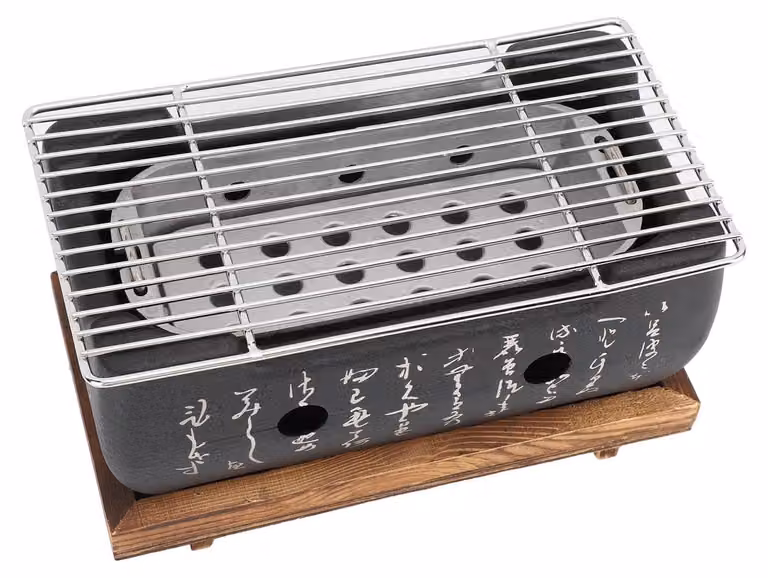 Mini barbecue a carbone di legno, ideale per l'uso all'aperto