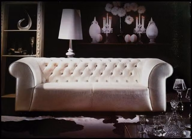 Chesterfield Garnitur Sofagarnitur Ledersofa Polster Couch Sofa