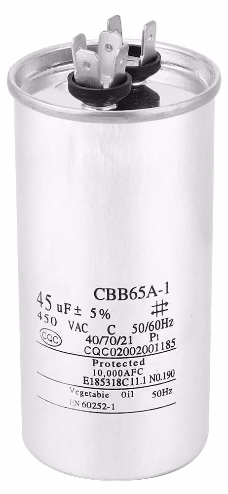 CBB65 45UF 450V Condensatore a foglio di alluminio per l'avviamento del compressore dell'impianto di climatizzazione