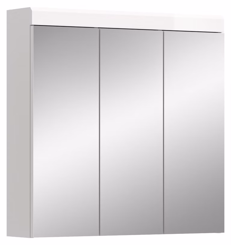 Specchio da bagno Scout, dimensioni 80x79x18 cm, colore bianco