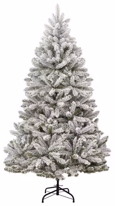Albero di Natale da esterno - Albero di Natale artificiale pieghevole con effetto neve - Altezza 210 cm