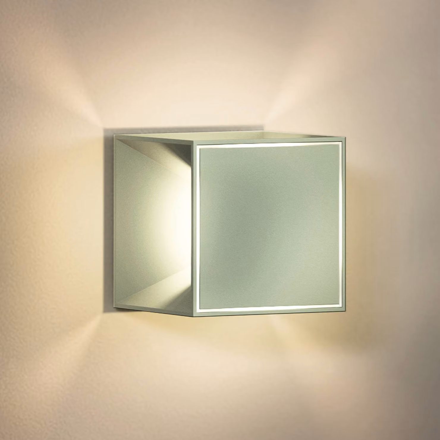 Sigor Nutalis mini lampada da tavolo LED, verde, IP54, dimmerabile mini,, Verde, Soggiorno / Sala da pranzo, Alluminio