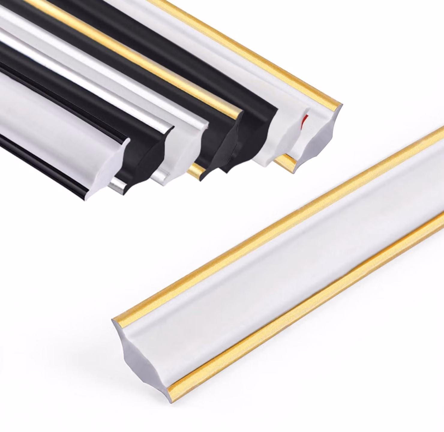 Solidchoice - Listello decorativo autoadesivo per soffitto, 5 metri