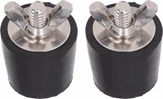 Tappi di protezione invernale per piscine da 25 mm - 2 pezzi. Protezione antigelo avanzata con perno metallico per proteggere i tubi di scarico delle piscine dai danni causati dal gelo.