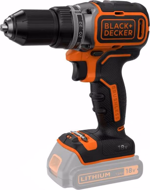 Black & Decker Akku-Bohrschr. 18V, buerstenlos, o. Akku