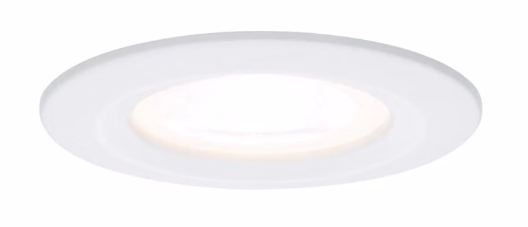Set di faretti da incasso Paulmann Premium Nova, rotondi, dimmerabili, LED, 3x7W, 230V, attacco GU10, diametro 51mm, colore bianco opaco/alluminio, zincati