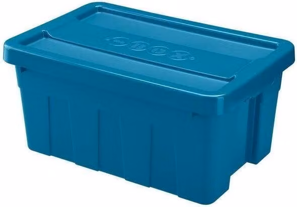 HEIDRUN Contenitore con coperchio 59 × 39 × 27 cm 45 l per uso intensivo