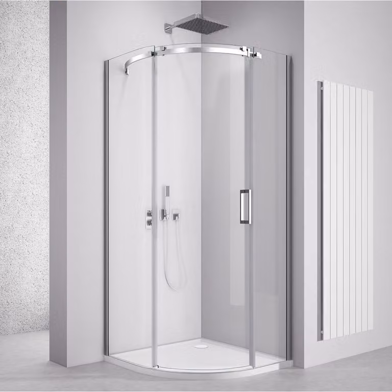 THRON SQUARE cabina doccia quadrante 900x900mm, vetro trasparente, sinistra