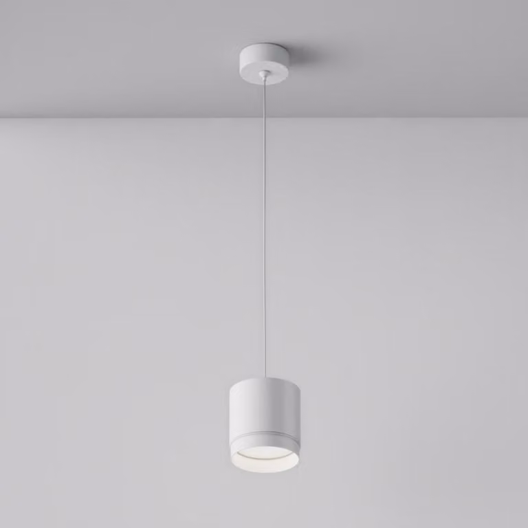 Lampada a sospensione a tubo bianco Ø8,2cm Polar 1xGX53 15W Maytoni