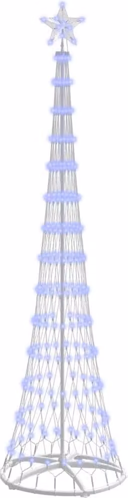 Albero di Natale LED con 290 LED Blu 250 cm Metallo