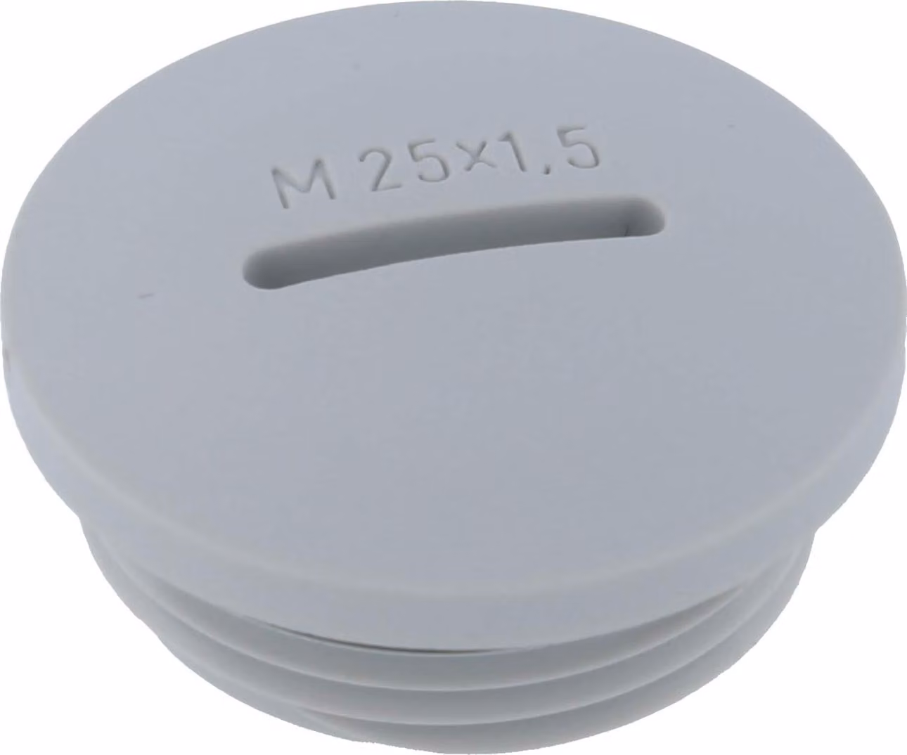 Tappo cieco WISKA M25x1,5 KBR-M25 rotondo con intaglio a croce incl. O-ring poliammide (PA) lunghezza filettatura 8,0 mm - 1 pezzo