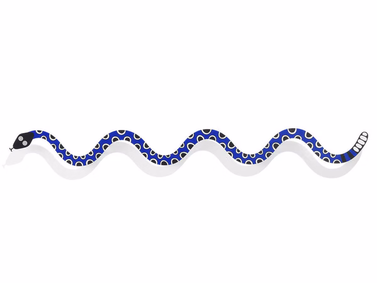 Metal Wall Relief Magic Snake - Decorazione da Parete