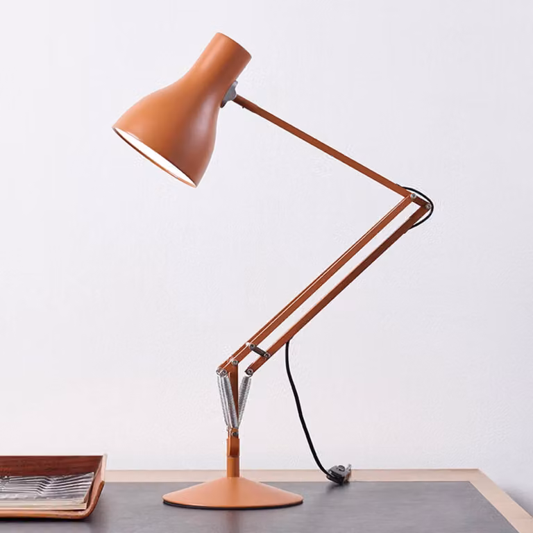 Anglepoise Lampada da scrivania Type 75, Marrone / Ruggine, Studio / Ufficio, Alluminio, Industriale, Lampada da tavolo LED