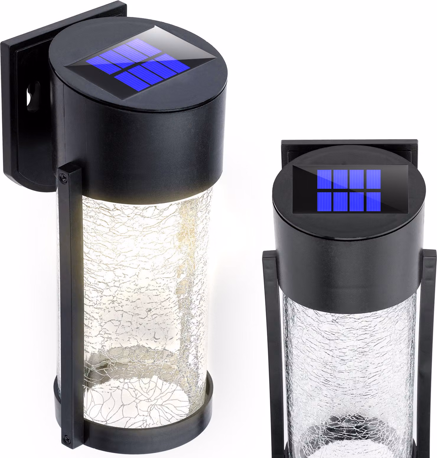 Lampada solare da parete LED 4000K VETRO 323156 Polux