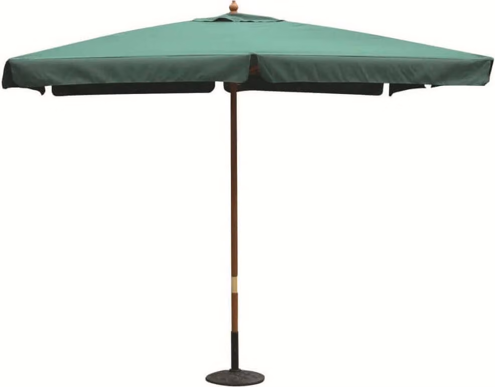 Ombrellone da giardino 2x3 mt con palo centrale in legno Padova - Green