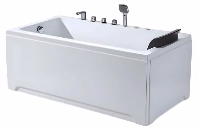 Badewanne Acrylwanne Whirlpool Blubberbad Hydromassagewanne Whirlwanne 170x80 cm