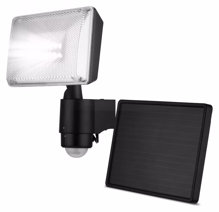 Faretto solare a LED, 6W, 480 lumen, 6000K, grado di protezione IP44, colore antracite