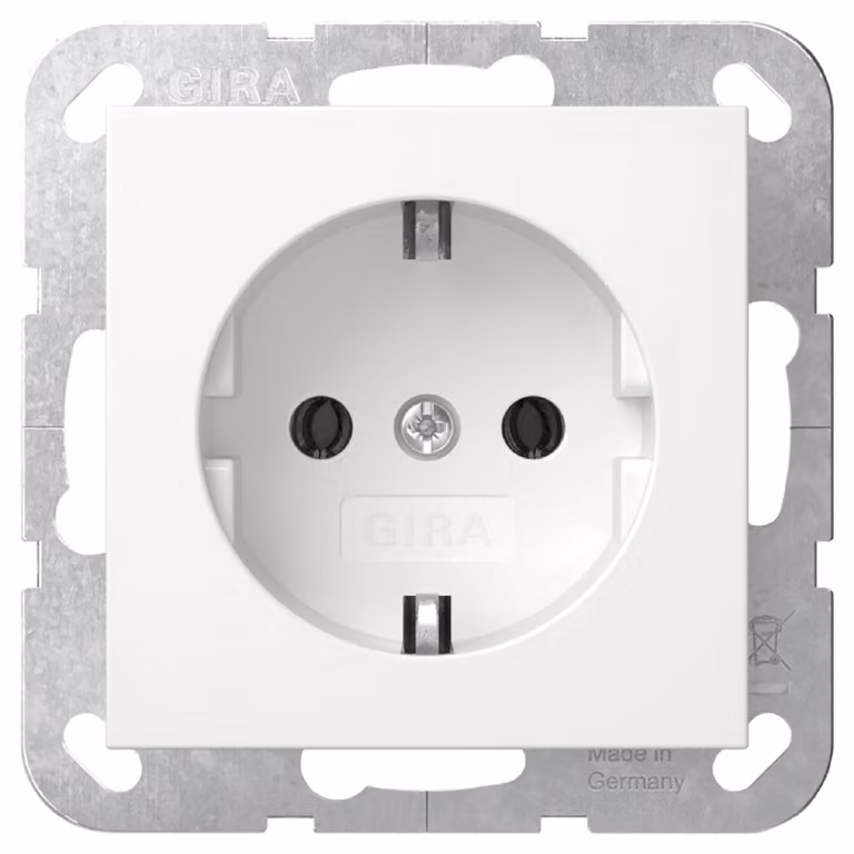 Gira 418827 Presa SCHUKO System 55 bianco puro m