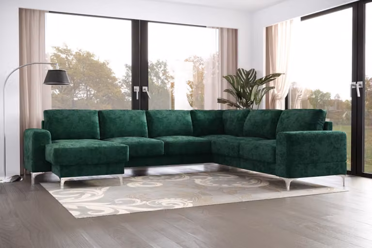 Design Modern Ecksofa U-Form Sofa Wohnlandschaft Polster Sofa Wohnlandschaft