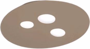 Lampada a Soffitto Moderna Luna di Gea Luce in Metallo e Alluminio, Colore Grigio e Bianco, con Attacco GX53