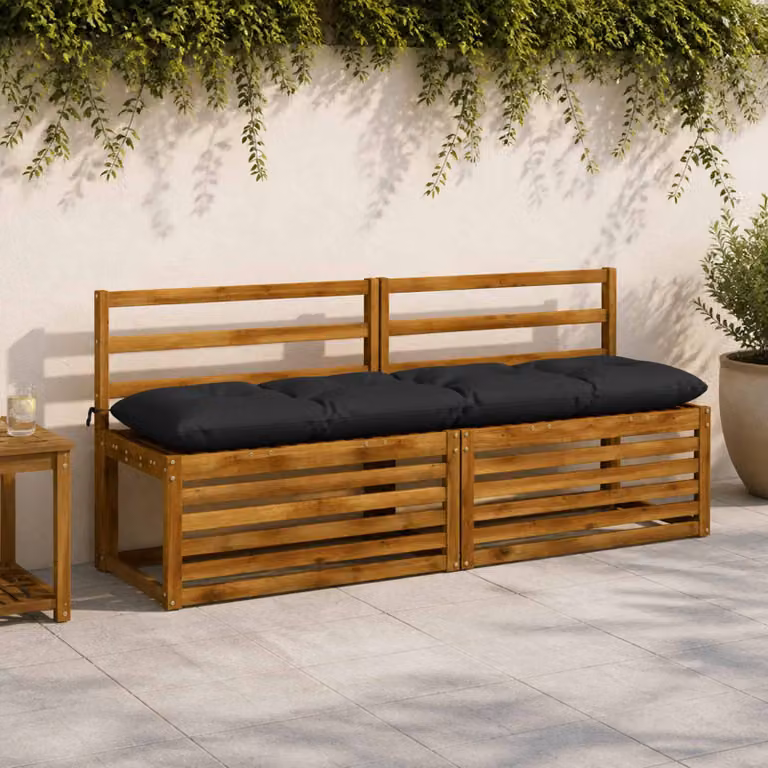 vidaXL Cuscino per panchina VIANEN 100% Poliestere Blu Scuro