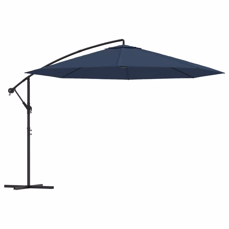 Ombrellone a Sbalzo da Giardino 3,5 m Blu