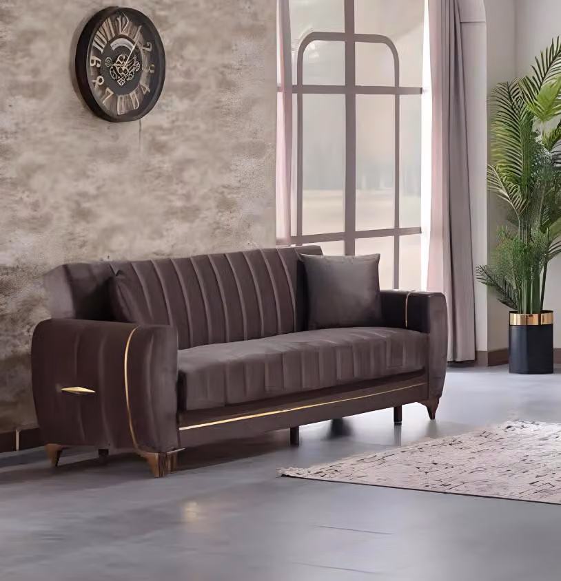 Sofa 3 Sitzer Wohnzimmer Design Möbel Luxus Moderne Dreisitzer Sofa