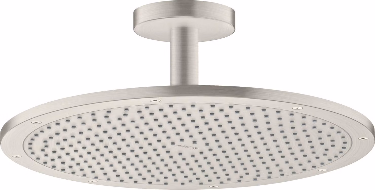 hansgrohe AXOR ShowerSolutions pomme de douche 350 1 jet, raccordement au plafond, 26035800, 26035800