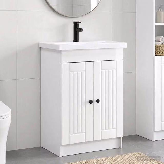 Set di mobili per il bagno Bianco Lucido 78,5 x 37,5 x 81 cm 3404198