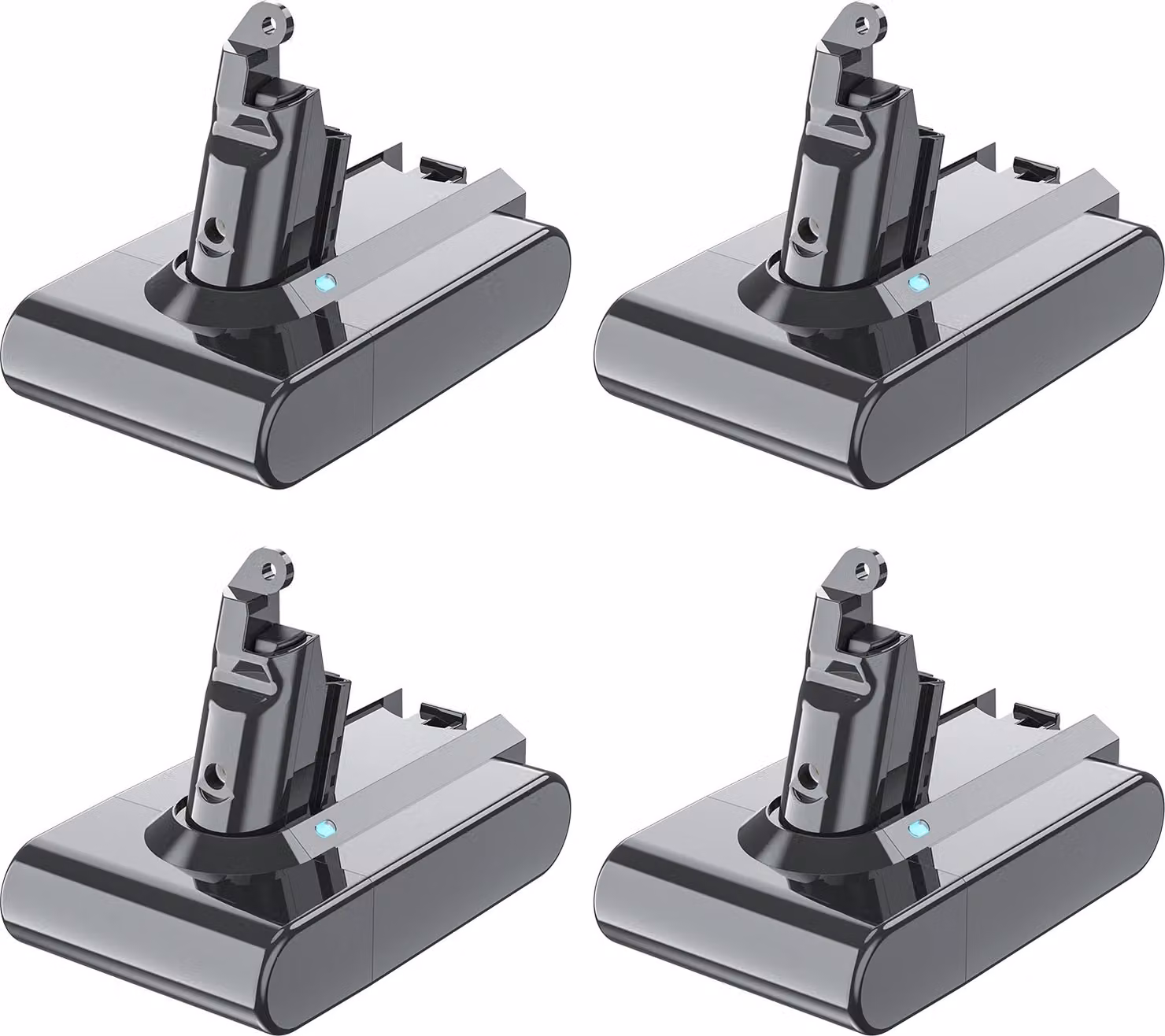 Batteria sostitutiva V6, 21,6 V 6000 mAh, carica rapida, 4BAT