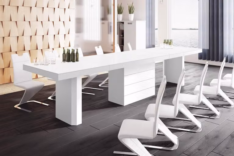 Tavolo da pranzo di design HE-444 XXL allungabile da 160 a 412 cm