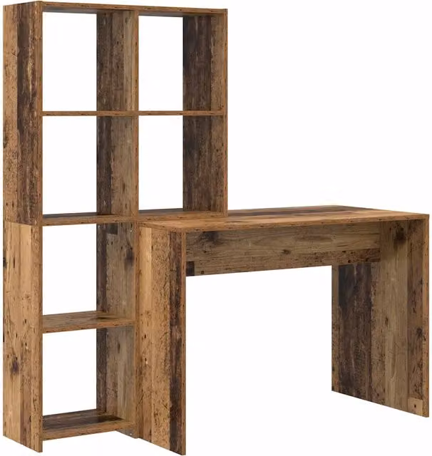 Scrivania | Tavolo da Ufficio Legno vecchio 138,5 x 55 x 143 cm Legno multistrato
