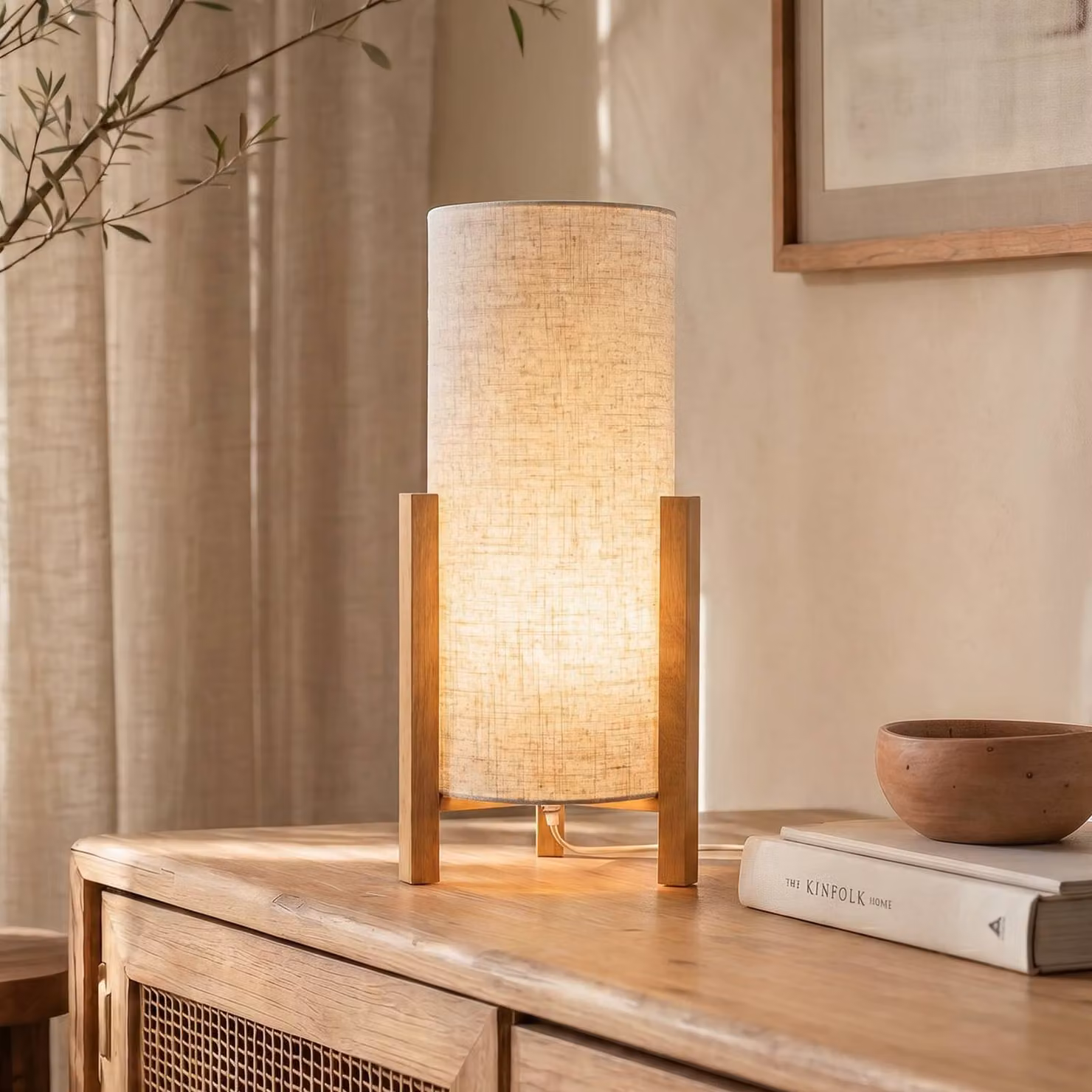 Näve Lampada da tavolo 3193, Legno chiaro, Soggiorno / Sala da pranzo, Legno, Scandinavo, Lampada da tavolo