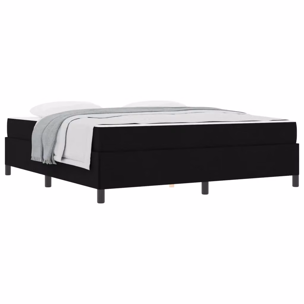 Letto a molle moderno vidaXL in tessuto nero L: 180 cm, P: 200 cm, H: 280 cm – 2