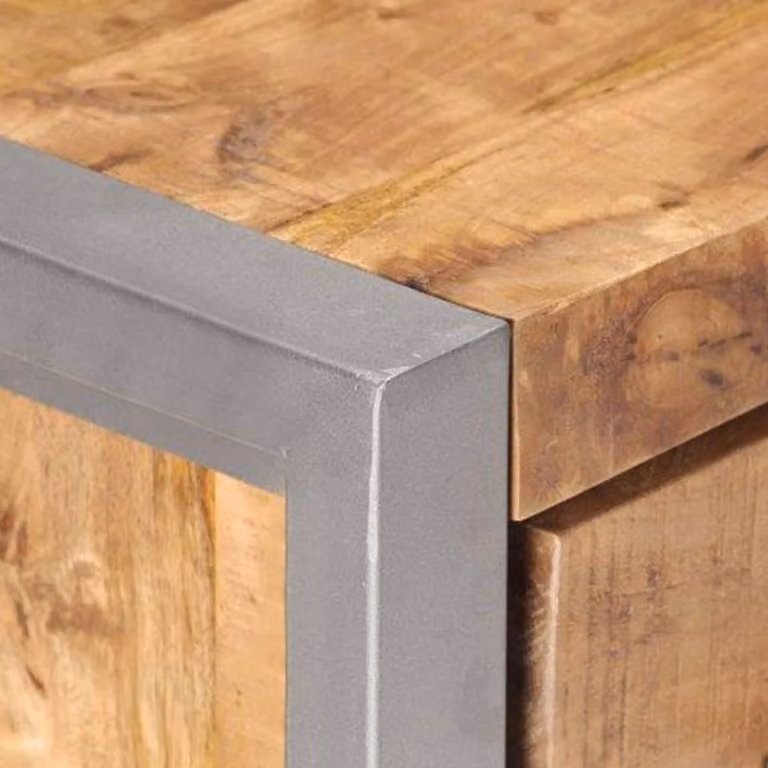 vidaXL Credenza 60x35x72 cm Legno di mango grezzo