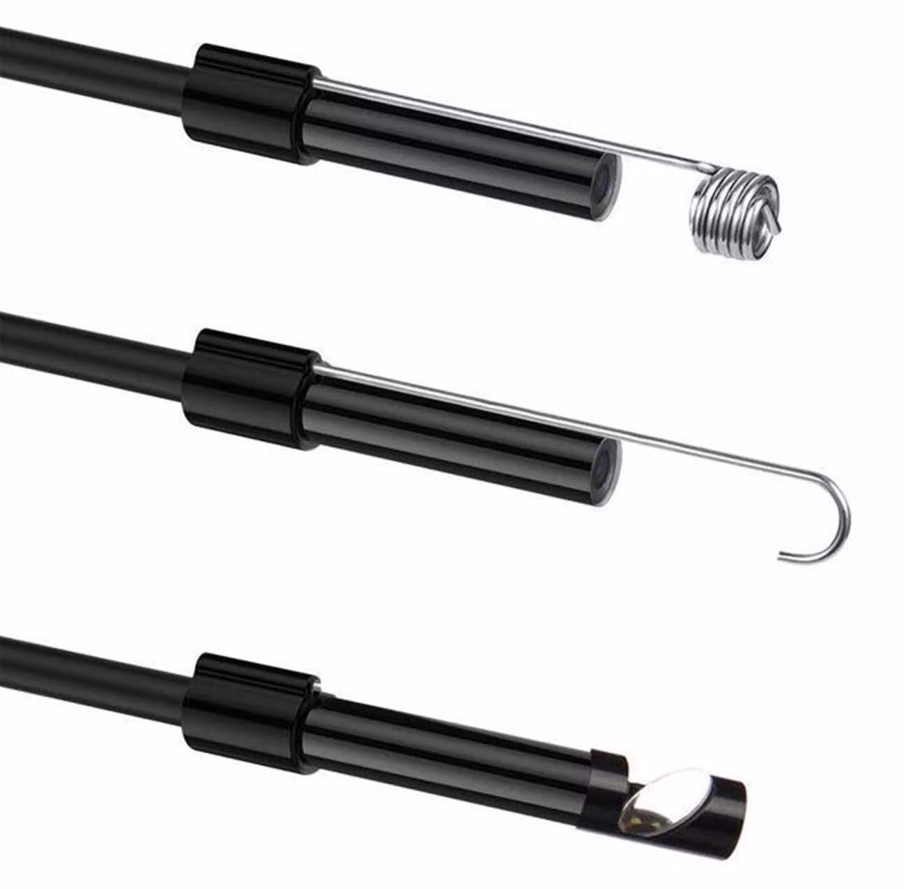 Telecamera endoscopica HD, diametro 7,0 mm, 6 LED, grado di protezione IP68, obiettivo da 70°