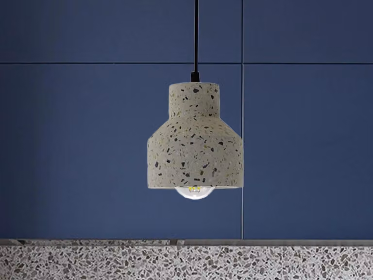 Lampada a sospensione in stile terrazzo
