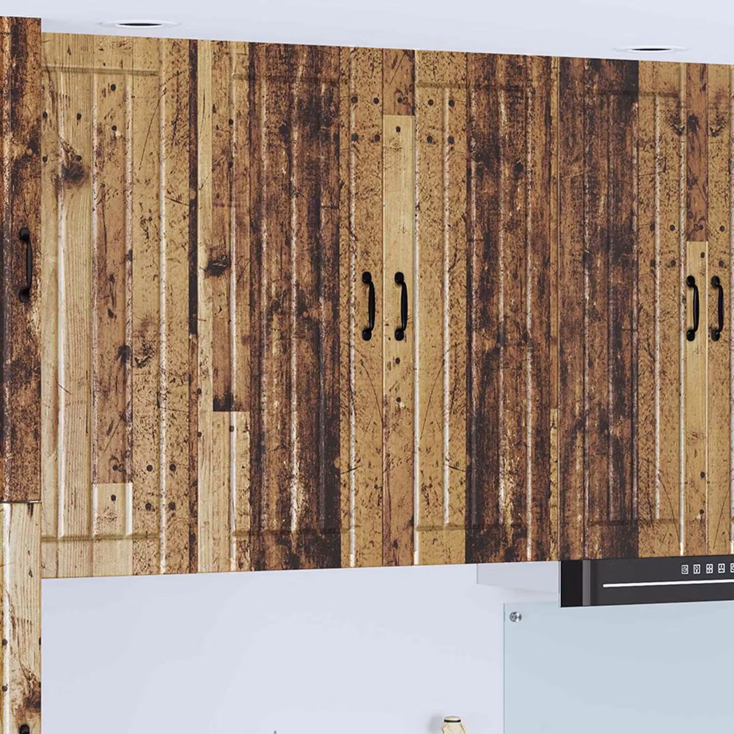 Armadietto a muro da cucina vidaXL LUCCA in legno marrone L 80 x P 31 x H 100 cm