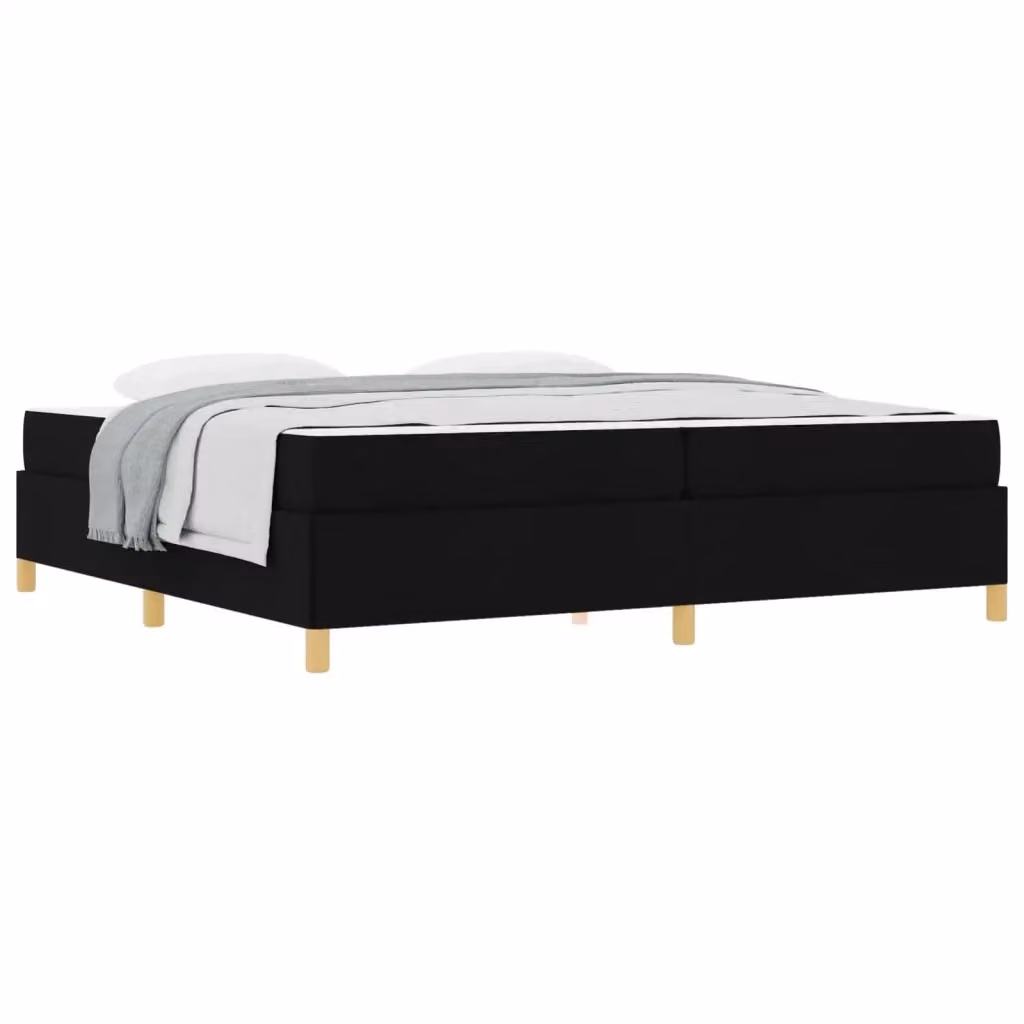 Struttura letto imbottita vidaXL in tessuto nero L 200 x P 200 x H 280 cm – 2