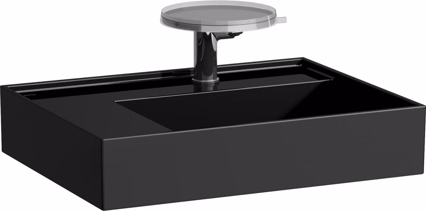 LAUFEN Kartell lavabo, tablette gauche, 3 trous pour robinet, sans trop-plein, 600x460mm, H8103350201581, H8103350201581